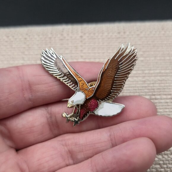Hunting Eagle Pin Brooch A7076 - Picture 3 of 7